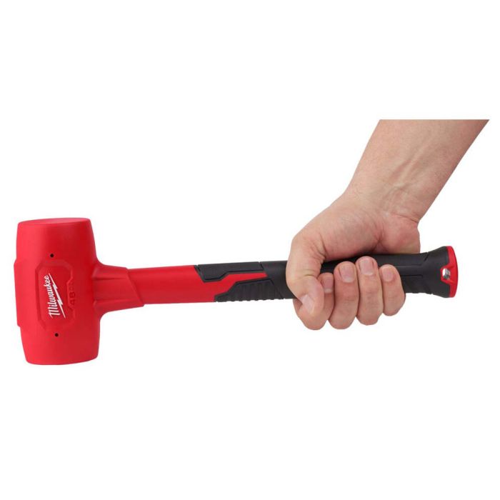 Milwaukee Dead Blow Hammer Being Held Milwaukee Dead Blow Hammer Being Held